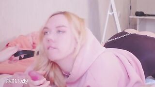 Silly step sis gets fucked in her ass while walking