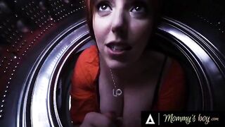 Pervert stepbro and sis get kinky with stuck stepmom