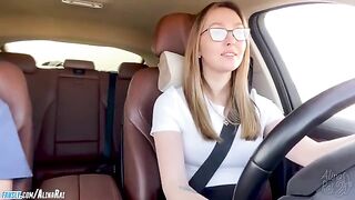 A young man learned how to drive with his stepmom, then they fucked