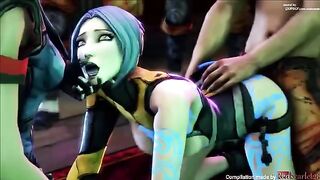 Maya takes a fuck break with a robot arm in Borderlands