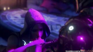 Maya takes a fuck break with a robot arm in Borderlands