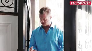 Rich dude enjoys a hardcore foursome with stunning Karlee Grey