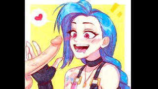 The best sex compilation of hard fuck with the League of Legends champion Jinx