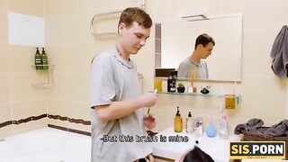Girl brushes her teeth with a toothbrush that’s not hers, sparking a bold move