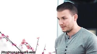 Two sexy masseuses for one customer with Whitney Wright