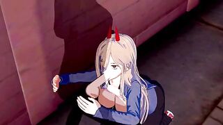 Chainsaw Man Power Hentai in 3D is a wild ride
