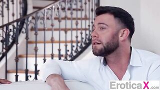 Sneaky Beauty surprises BF with erotic 3some action