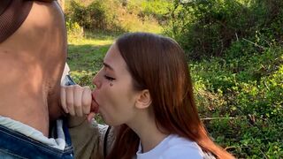 My stepsister is a dick sucking slut, even in public