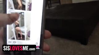 Plump step-sister Alex Jane gets her pussy filled with cum