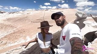 The couple enjoys passionate sex during their date night at home