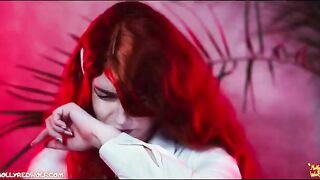 Redhead girl in a wolf costume fucked hard at Hogwarts