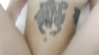 The blonde teen with big lips got fucked by a stranger in her room