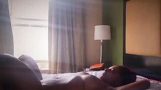 A pretty woman has sex with her husband and gets two orgasms