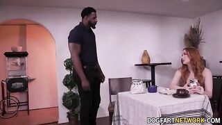 Redhead hottie Madison Morgan gets her pussy hammered by Jax Slayer’s BBC in a steamy scene