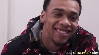 Blonde teen Heather Honey gets her asshole gapped by two black cocks in 4K