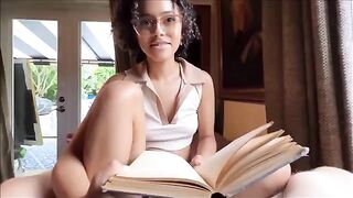 Nerdy little stepsister tries sex for the first time with her stepbrother in this steamy Family Therapy scene, where Alex Adams, known for his fantasy role play scenarios, brings the heat with his signature style of scripted intimacy. Starring the petite 