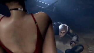 Ada Wong cheated on Leon Kennedy and rode a dick in 3D animation