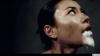 Asian busty babes get their holes filled by horny aliens