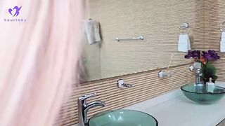 I spy on my stepson in the shower, then we have sex and I cum in ass