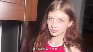 The student has no money, so her stepdad takes her clothes