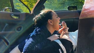 The first girl I met got fucked in the car - wild ride!
