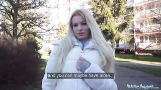 Public Agent fuck session with German blonde MILF in street