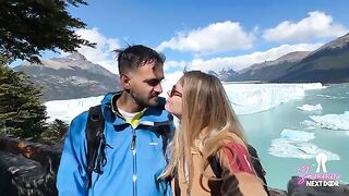 A man with a cock rock hard wakes up a cute petite babe, an exclusive scene