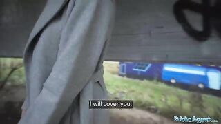 Public Agent: Sexy Russian babe gets fucked outdoors for cash