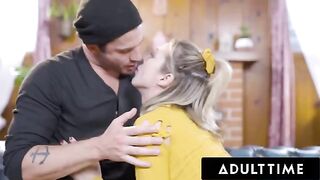 Aiden Ashley gets permission to fuck with a stranger on the first date