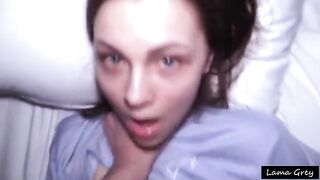 The girl with the cute face has an incredible experience