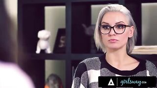 Busty counselor Kenzie Taylor saves Asian Kimmy Kimm's marriage