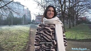 A beautiful brunette, biology student Lena Coxx, gets fucked by a stranger