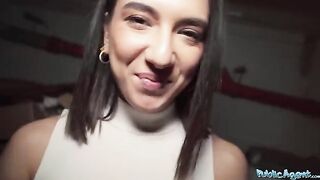 A beautiful brunette, biology student Lena Coxx, gets fucked by a stranger