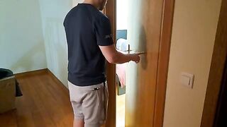 A stepson with a big cock fucks his stepmom hard on the bed