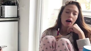 The couple continues their sex vlog about traveling and having sex on the table