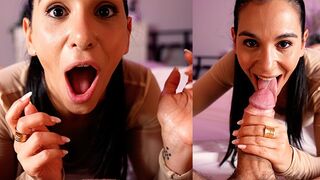 I sucked a big fat cock and made the guy cum in my mouth