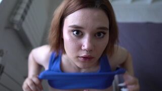 You can tell that the slut has never had a dick in her mouth before