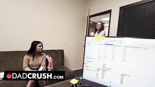 Pervert stepdad gets seduced by his kinky Asian stepdaughter and her hot employee in a steamy threesome