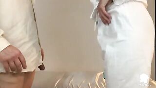 A nurse visits the doctor for the patient's erectile problems