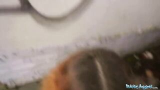 Public Agent Cheating wife Andrea Lapiedra gets fucked behind her husband’s back for cash