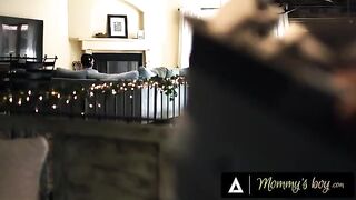 Rachael Cavalli, busty MILF, seduces sex-addicted stepson