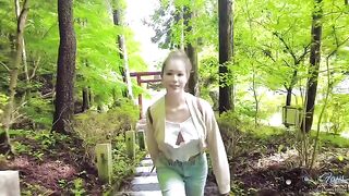Crazy outdoor sex in the rain with a hot step sister
