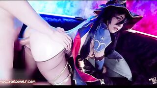 To pay her debts, Mona Farms Mora got fucked in a steamy Genshin Impact scene