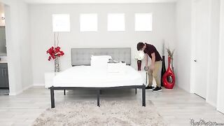 A mature woman fucked by a young guy with a big dick