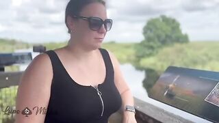 An amateur couple having sex right in the middle of nowhere