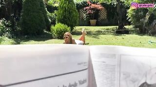 Dresssed with FREUTOY in the garden for anal sex