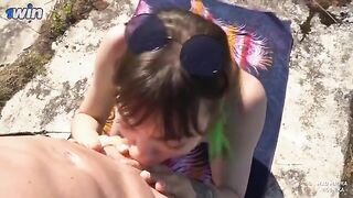 Nudist had to engage in oral play to secure passage