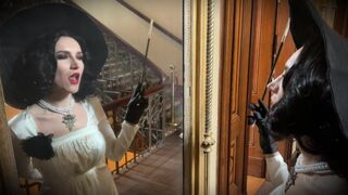 The tall and sexy Lady Dimitrescu is a Resident Evil parody icon