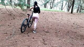 A nice bike ride ended with sex in the forest with a friend