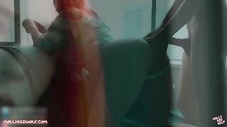 A red-haired realtor got her pussy filled with sticky sperm